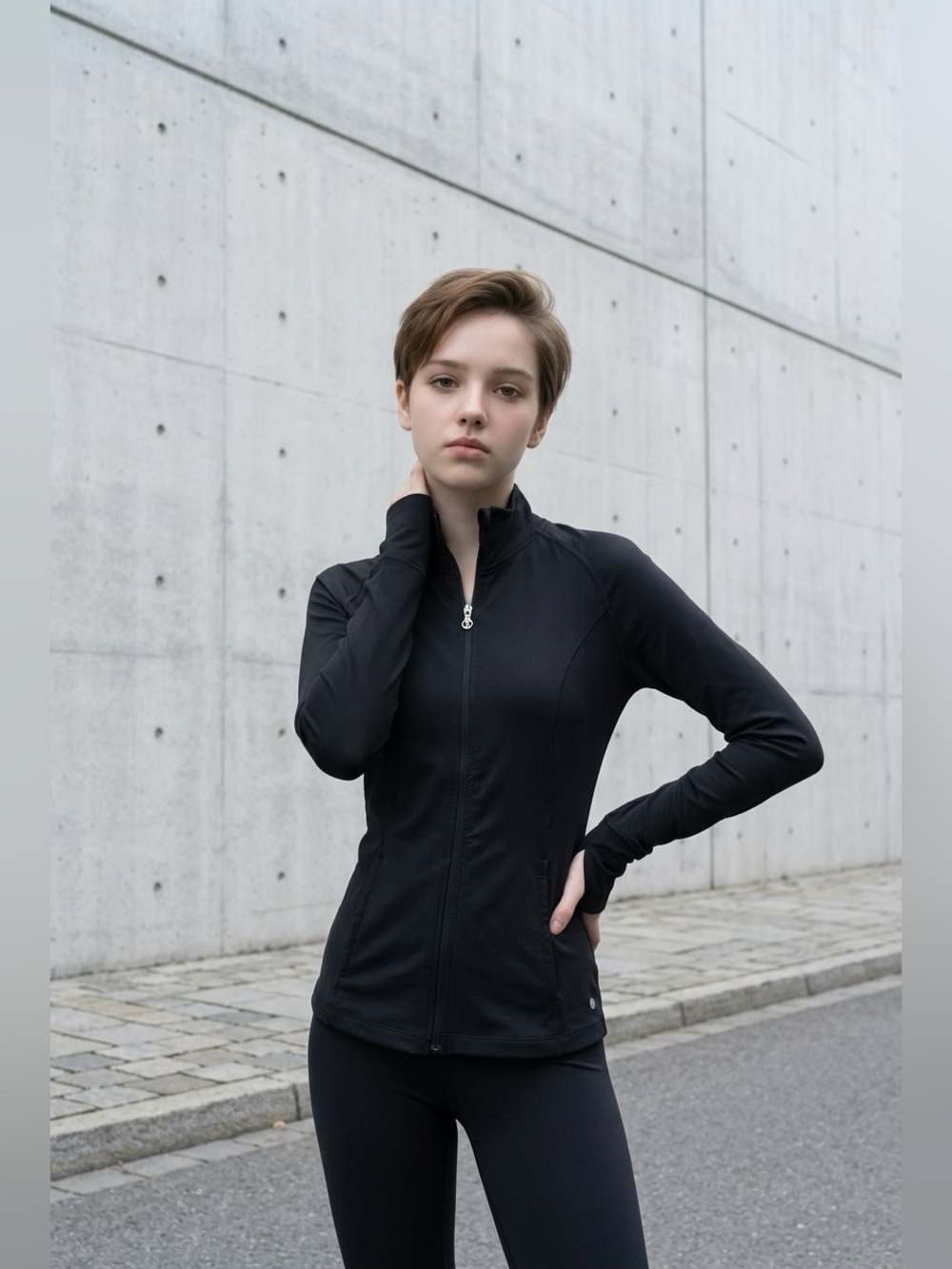 Layers 8 active top/jacket - size small